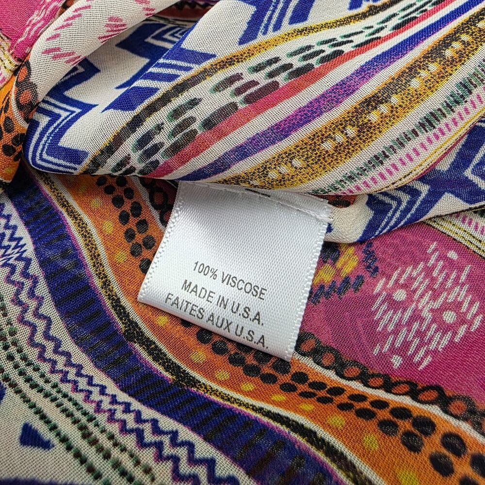 Misa Los Angeles Dress Womens Medium Multicolor Boho Maxi Spaghetti Strap USA - Picture 16 of 16